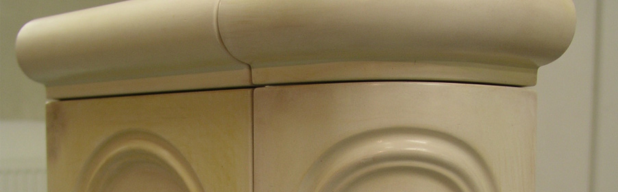 Detail keramického kachle